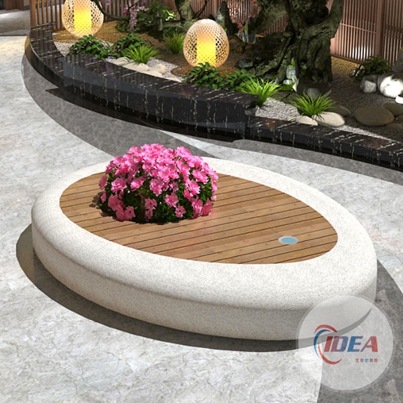 玻璃鋼花池坐凳